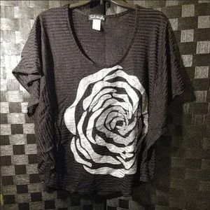 French Atmosphere butterfly top